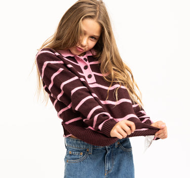 Ruby Polo Neck Knit GIRLS Orchid Smoke - Things I Like Things I Love