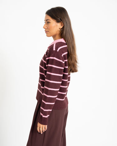 Ruby Polo Neck Knit Orchid Smoke - Things I Like Things I Love