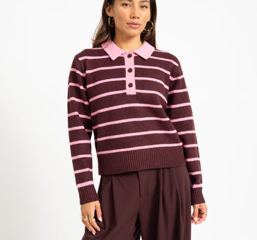 Ruby Polo Neck Knit Orchid Smoke - Things I Like Things I Love