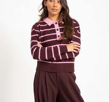 Ruby Polo Neck Knit Orchid Smoke - Things I Like Things I Love