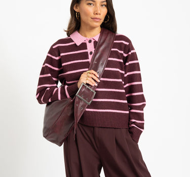 Ruby Polo Neck Knit Orchid Smoke - Things I Like Things I Love