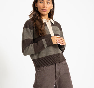 RUBY POLO NECK KNIT Seal Bruin - Things I Like Things I Love