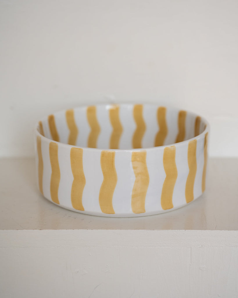 Salad Bowl Yellow Ceramic - Things I Like Things I Love