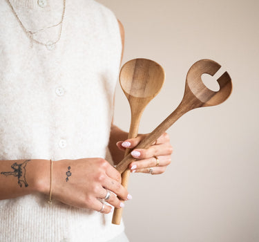 Salad Server Acacia Wood - Things I Like Things I Love
