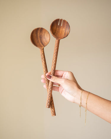 Salad Server Hommage Wood Brown - Things I Like Things I Love