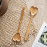 Salad Servers Heart Bamboo - Things I Like Things I Love