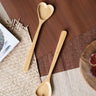 Salad Servers Heart Bamboo - Things I Like Things I Love
