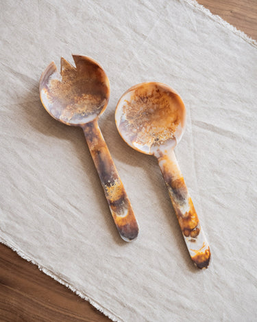 Saladebestek Resin Amber - Things I Like Things I Love