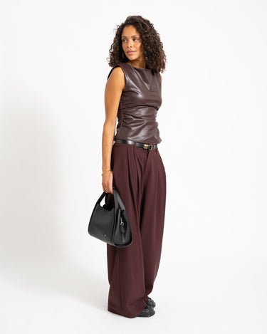 Sandy Pu Top Chocolate Plum - Things I Like Things I Love