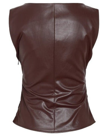Sandy Pu Top Chocolate Plum - Things I Like Things I Love