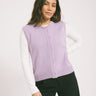 Sansa Gilet Button Lilac - Things I Like Things I Love