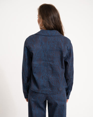 Sarah Overshirt Insignia Blue/Snake - Things I Like Things I Love