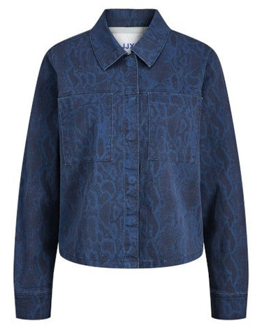 Sarah Overshirt Insignia Blue/Snake - Things I Like Things I Love