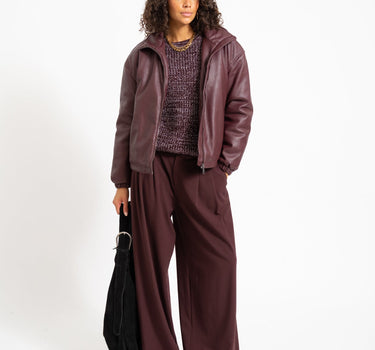 Sascha O-Neck Knit Fig Romance Rose - Things I Like Things I Love
