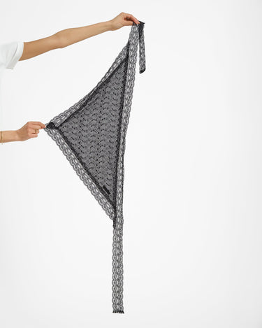 Scarf Crochet Lace Black - Things I Like Things I Love