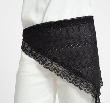 Scarf Crochet Lace Black - Things I Like Things I Love