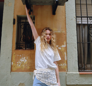 Scarf Crochet White - Things I Like Things I Love