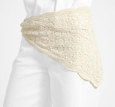 Scarf Crochet White - Things I Like Things I Love