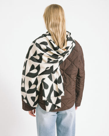 Scarf Harlequin Heart Black - Things I Like Things I Love