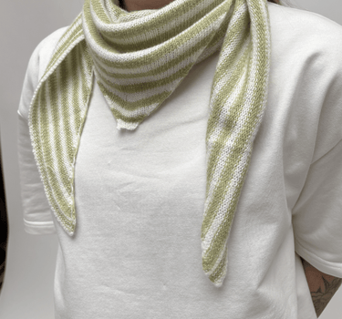 Scarf Kaia Stripe Light Green - Things I Like Things I Love