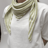 Scarf Kaia Stripe Light Green - Things I Like Things I Love