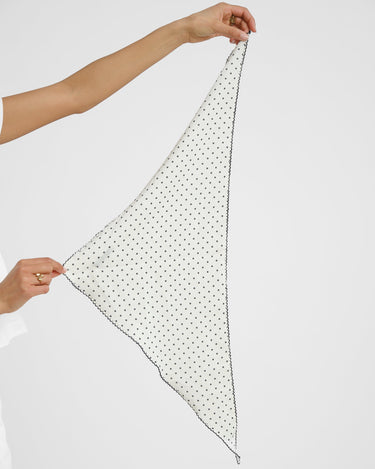 Scarf Polkadot Black White - Things I Like Things I Love