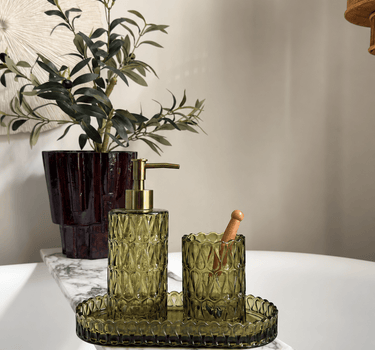 Schaal Pear Glas Groen - Things I Like Things I Love