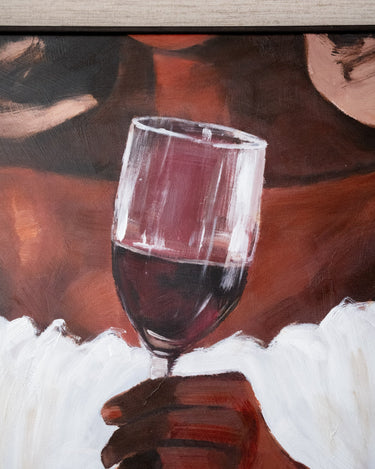 Schilderij Boek & Wijn - Things I Like Things I Love