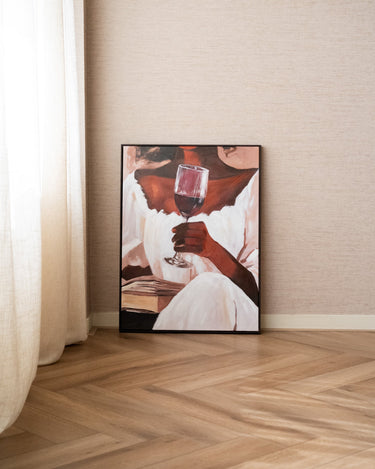 Schilderij Boek & Wijn - Things I Like Things I Love