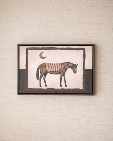 Schilderij Moonlight Paard Bruin - Things I Like Things I Love