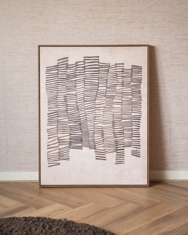 Schilderij Sketch Abstract Beige - Things I Like Things I Love