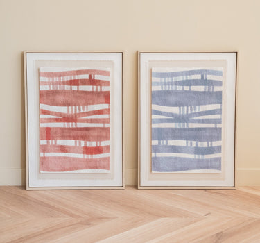 Schilderij Viva Rood/Blauw - Things I Like Things I Love