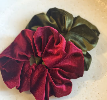 Scrunchie Burgundy Velvet - Things I Like Things I Love