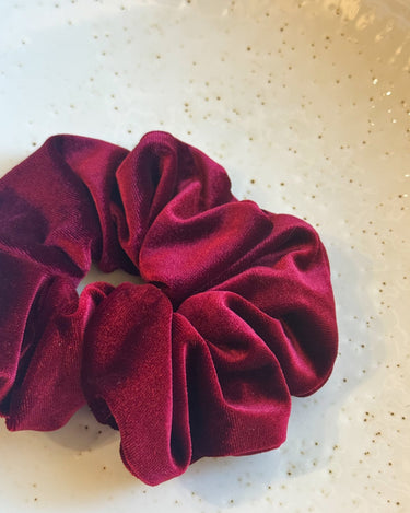 Scrunchie Burgundy Velvet - Things I Like Things I Love
