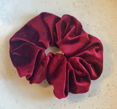 Scrunchie Burgundy Velvet - Things I Like Things I Love