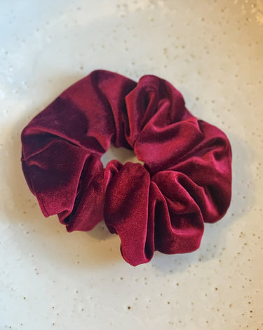Scrunchie Burgundy Velvet - Things I Like Things I Love