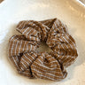 Scrunchie Checked Brown - Things I Like Things I Love