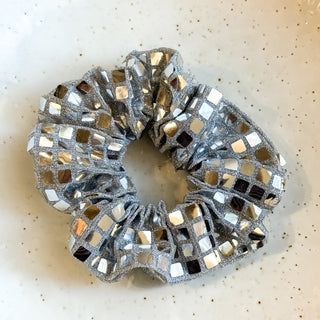 Scrunchie Disco Silver - Things I Like Things I Love