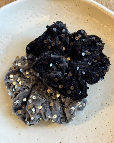 Scrunchie Glam Black - Things I Like Things I Love