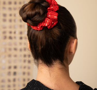 Scrunchie Glam Red - Things I Like Things I Love