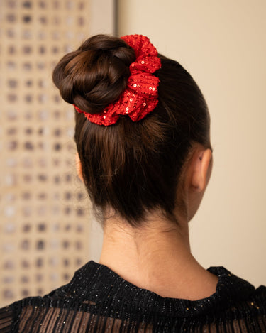 Scrunchie Glam Red - Things I Like Things I Love