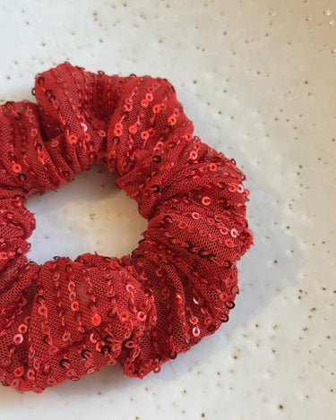Scrunchie Glam Red - Things I Like Things I Love