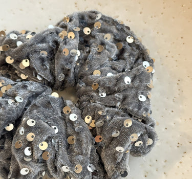 Scrunchie Glam Silver - Things I Like Things I Love
