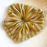 Scrunchie Knitted Yellow Stripy - Things I Like Things I Love