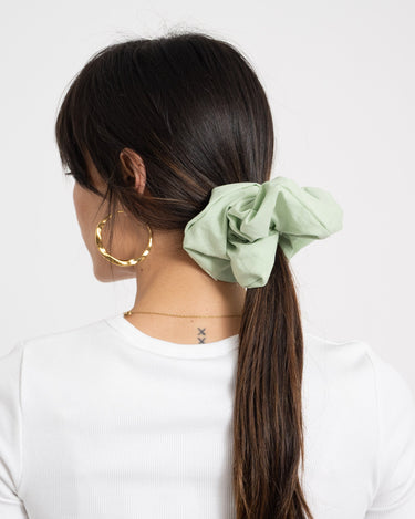 Scrunchie Plain Light Green - Things I Like Things I Love