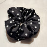 Scrunchie Polkadot Black/White - Things I Like Things I Love