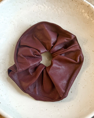 Scrunchie PU Burgundy Red - Things I Like Things I Love