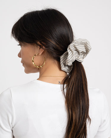 Scrunchie Summer Beige Stripe - Things I Like Things I Love