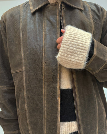 Seattle Loose Leather Jacket Chicory Coffee - Things I Like Things I Love