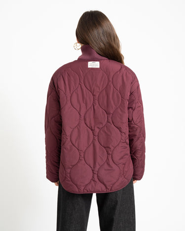 Serena Mid Quilted Jacket Winetasting - Things I Like Things I Love